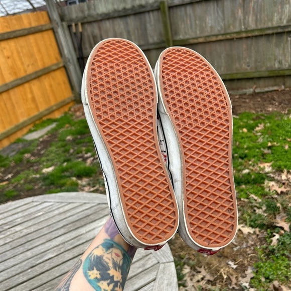 VANS Classic Slip On Packing Tape Size 13 cream‎ red  Sneakers Old Skool - Picture 9 of 9